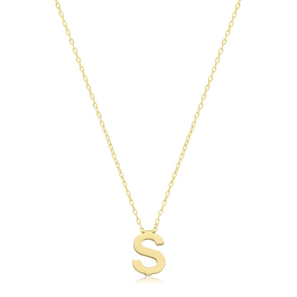 9ct Gold Initial Necklace - NK435
