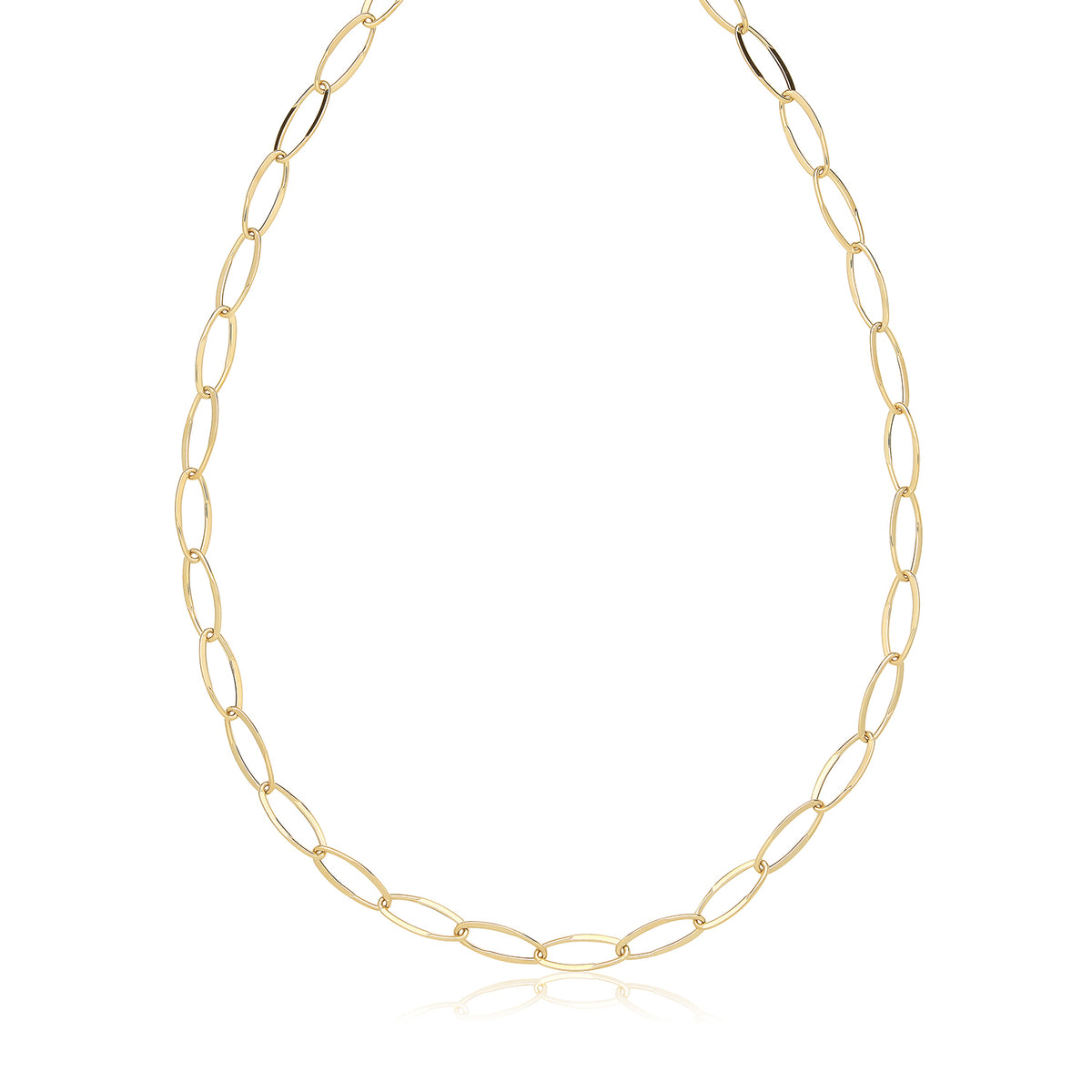9ct Gold Hollow Necklace - NK444