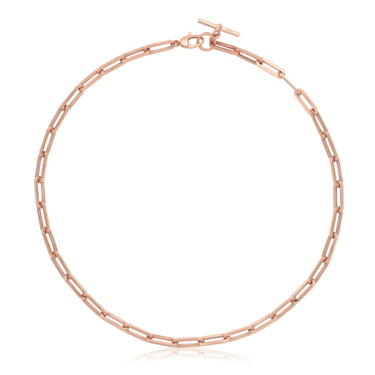 9ct Rose Gold Hollow Necklace - NK449
