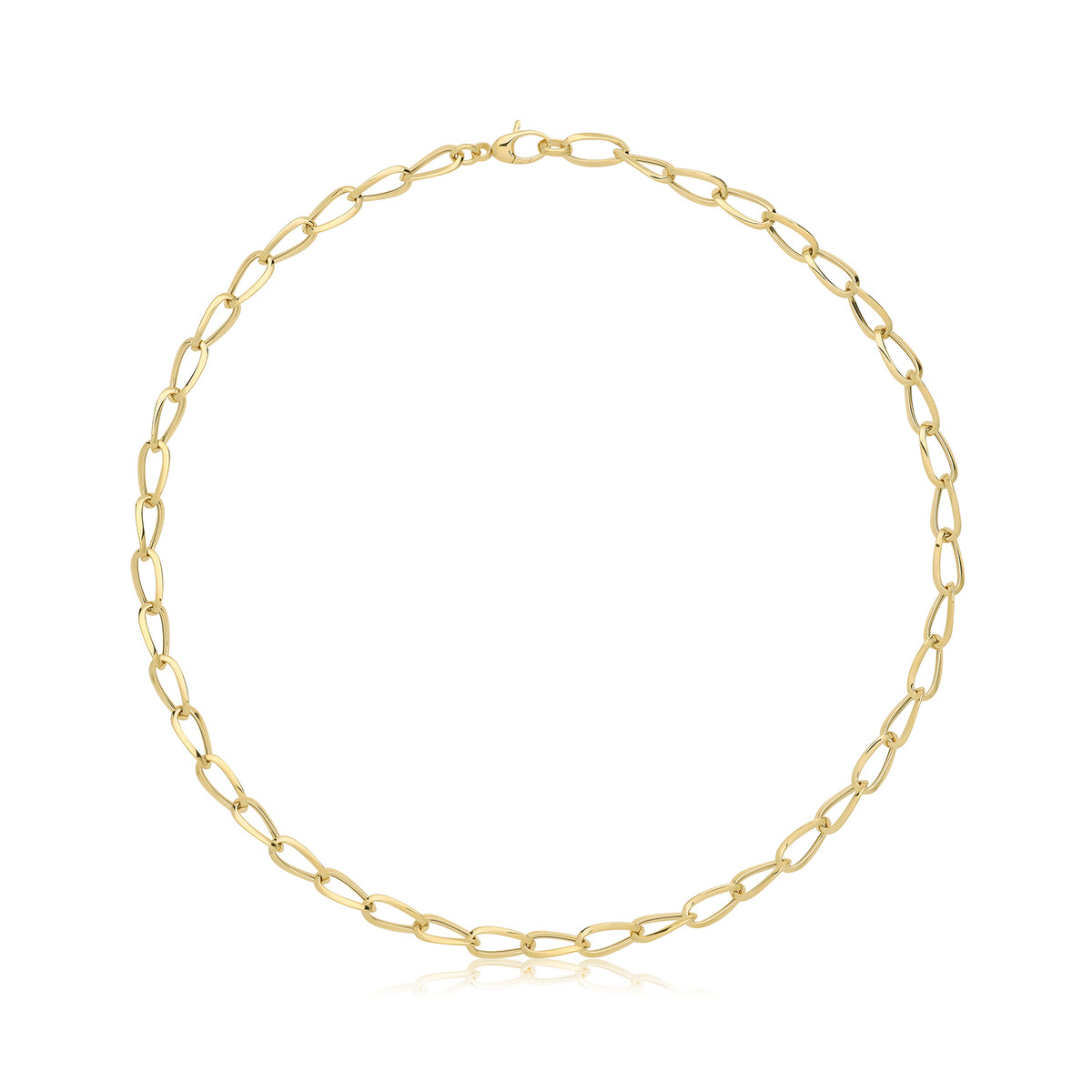 9ct Gold Hollow Necklace - NK457