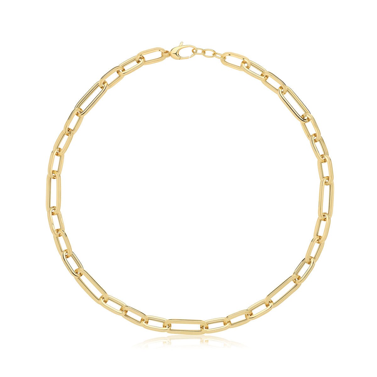 9ct Gold Hollow Necklace - NK461