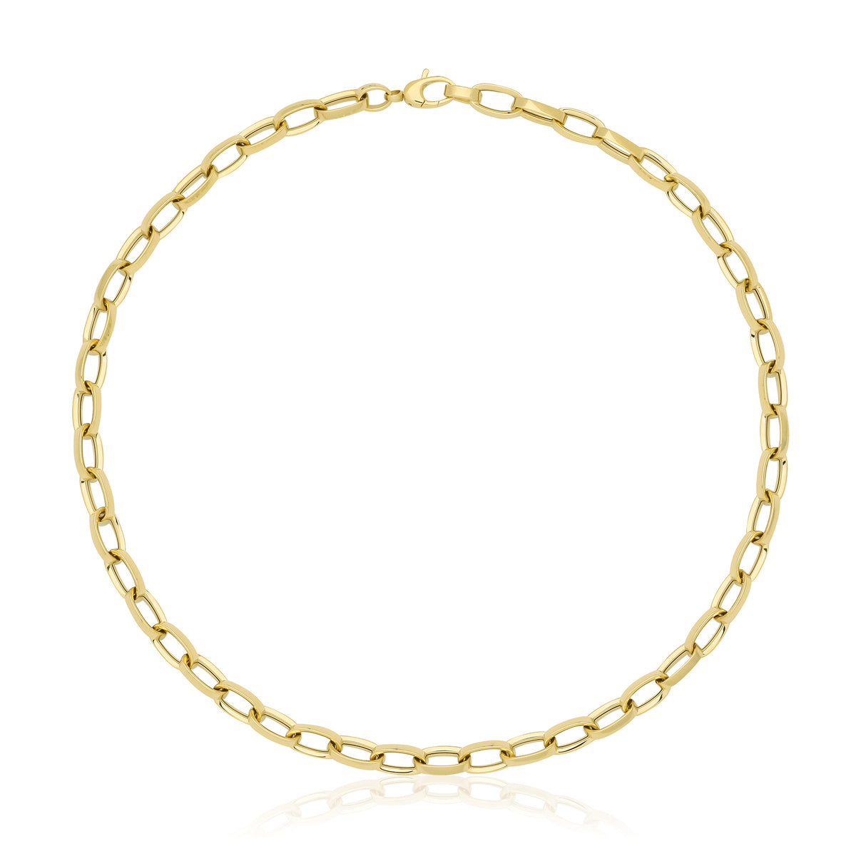 9ct Gold Hollow Necklace - NK464