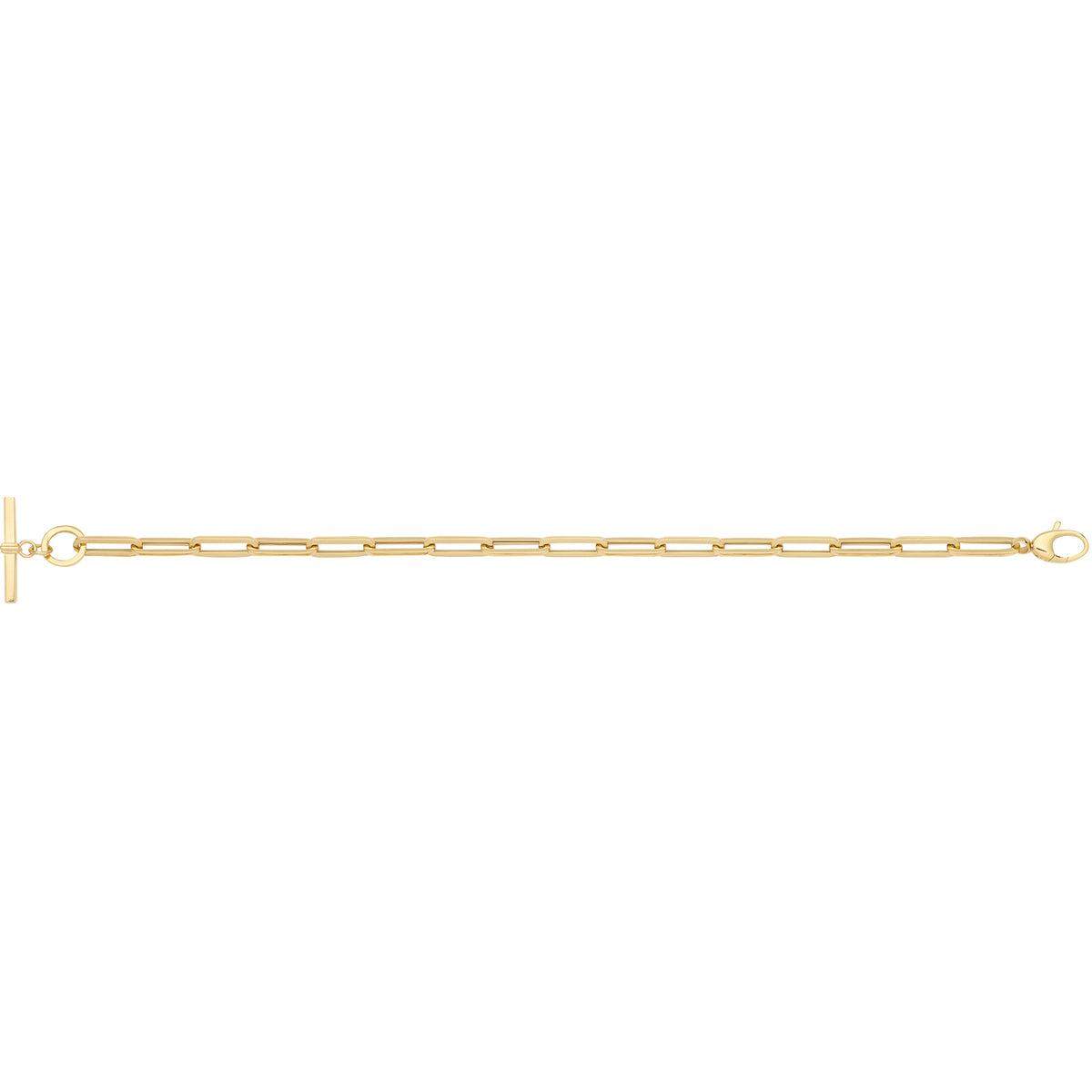9ct Gold Hollow Bracelet - NK466B