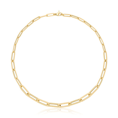9ct Gold Hollow Necklace - NK467