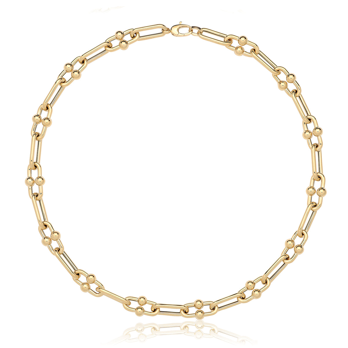 9ct Gold Hollow Necklace - NK470