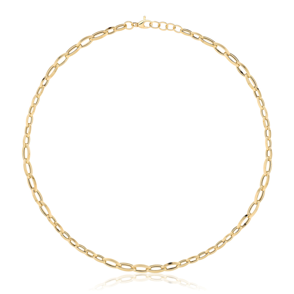 9ct Gold Hollow Necklace - NK472