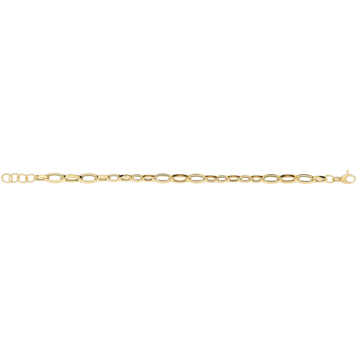 9ct Gold Hollow Bracelet - NK472B