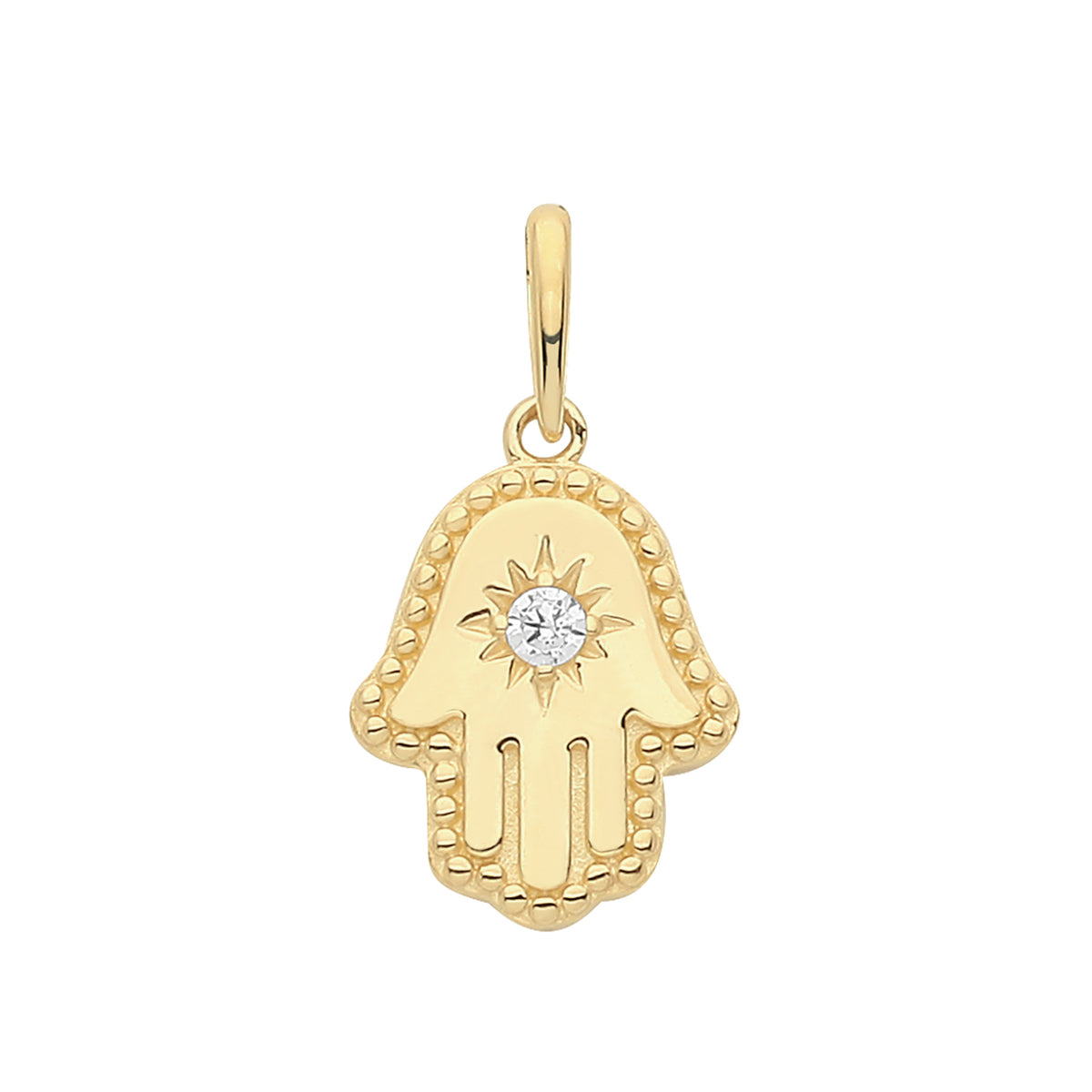 9ct Gold Hamsa Pendant - PN1281