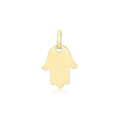 9ct Gold Plain Hamsa Pendant - PN1330
