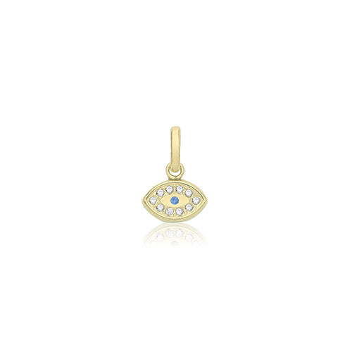 9ct Gold Evil Eye Pendant - PN1343