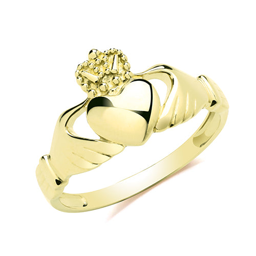 9ct Gold Claddagh Ring - RN1221