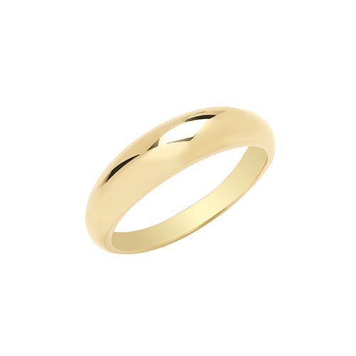 9ct Gold Plain Dome Ring - RN1656