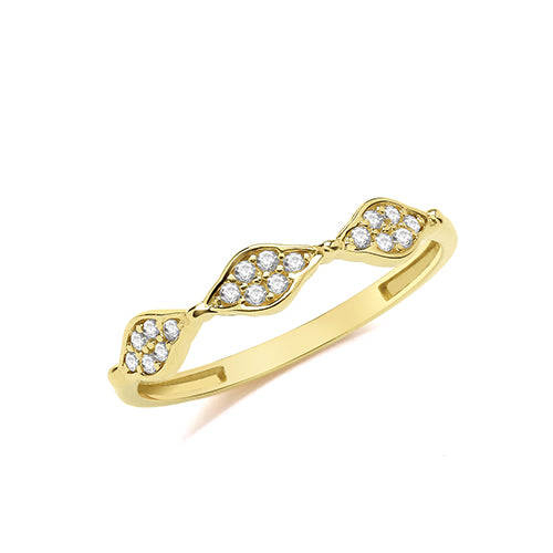 9ct Gold CZ Ring - RN968