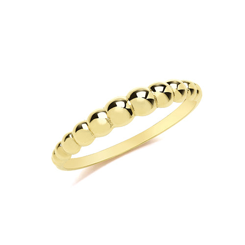 9ct Gold Bobble Ring - RN975