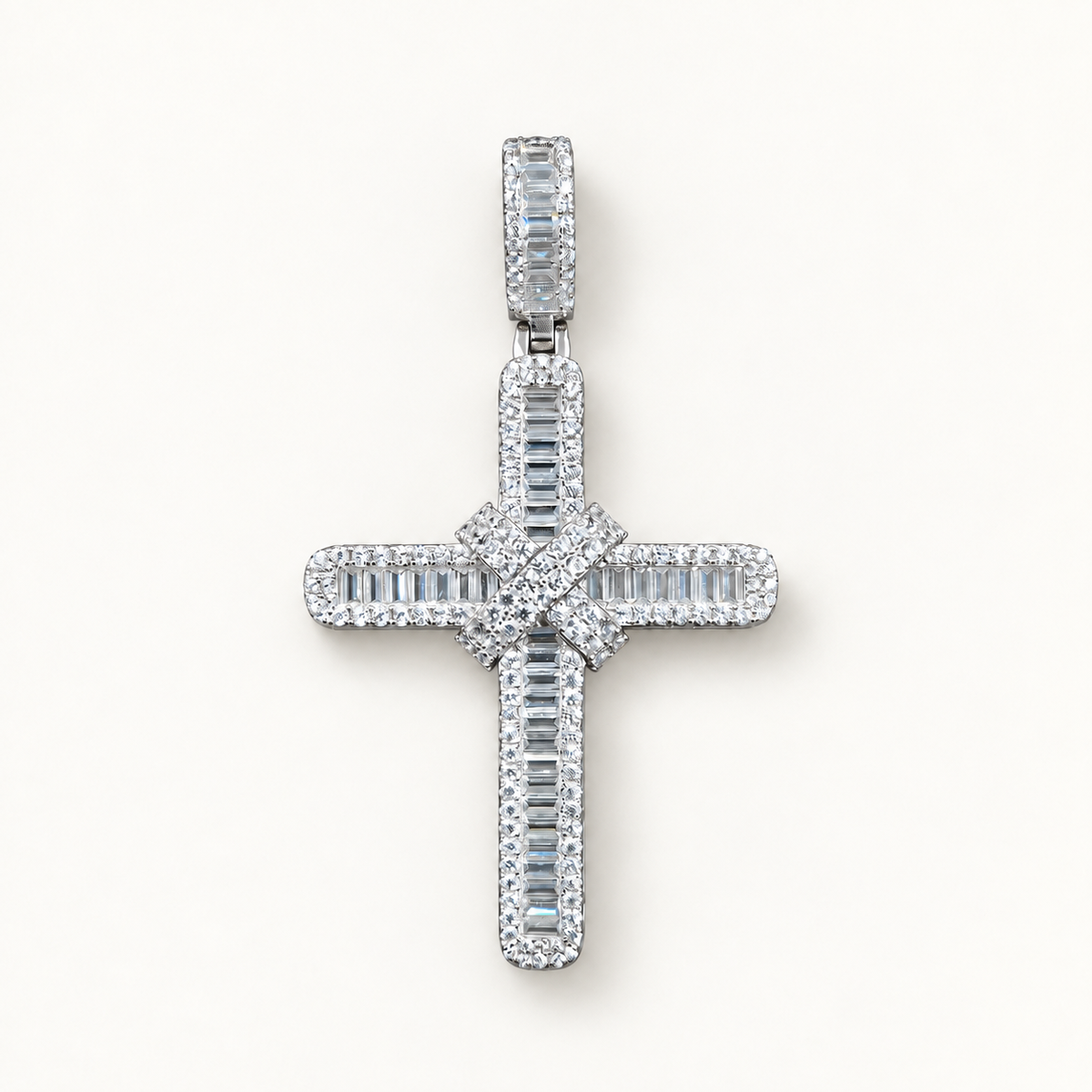 Silver CZ Cross 1 pendant