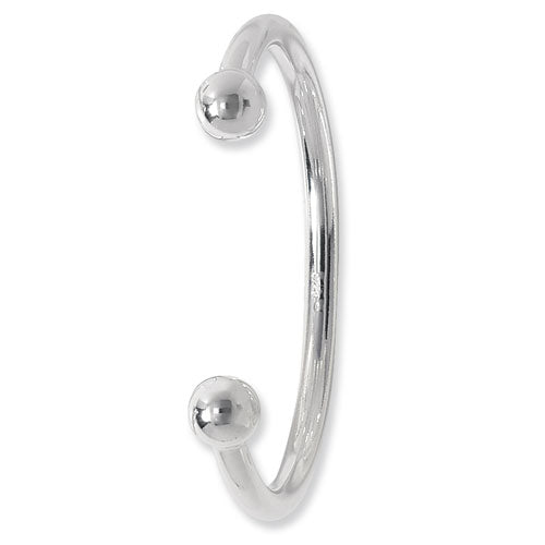 Sterling Silver Torc Bangle G4020
