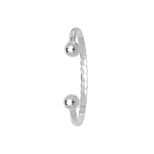 Sterling Silver Babies' Twisted Torc Bangle G4097