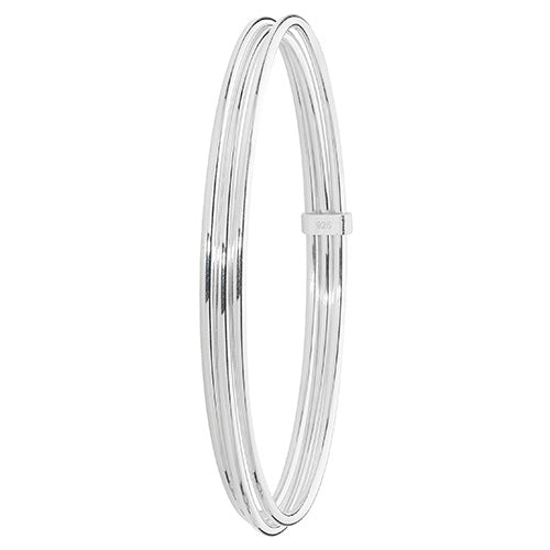Sterling Silver Multi Layer Cuff Bangle G4320