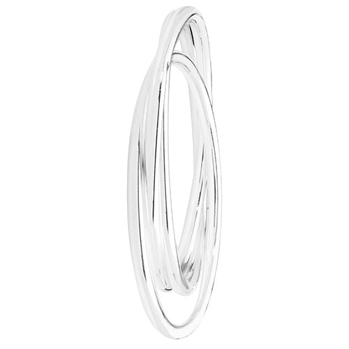 Sterling Silver Russian Wedding Round Bangle G4350