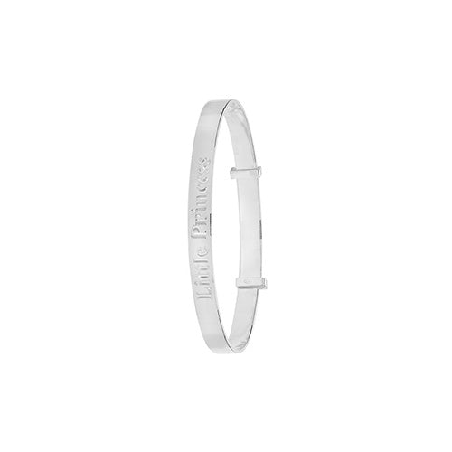 Sterling Silver Babies' Expandable Little Princess Bangle G4369