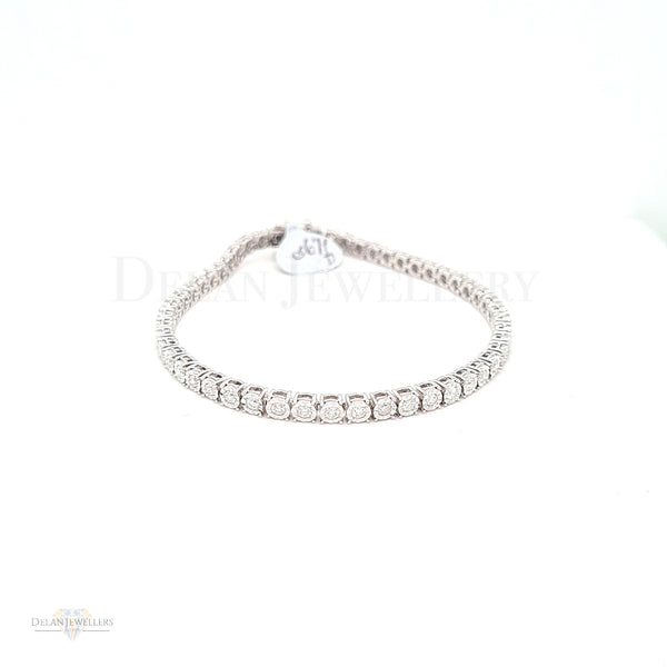 White Gold Diamond Tennis Bracelet - 1.50ct