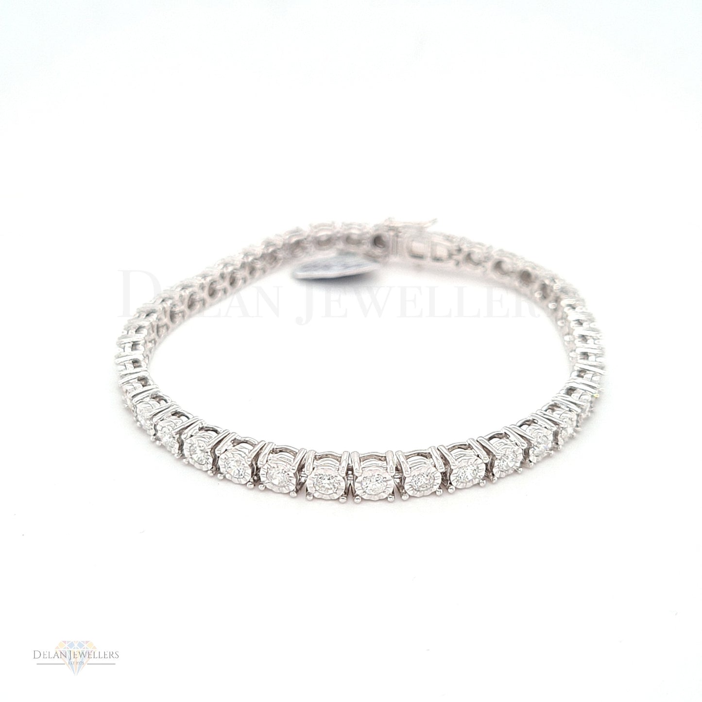 White Gold Diamond Tennis Bracelet - 2ct