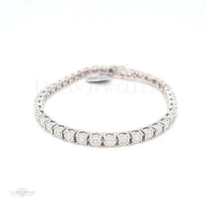 White Gold Diamond Tennis Bracelet - 2ct