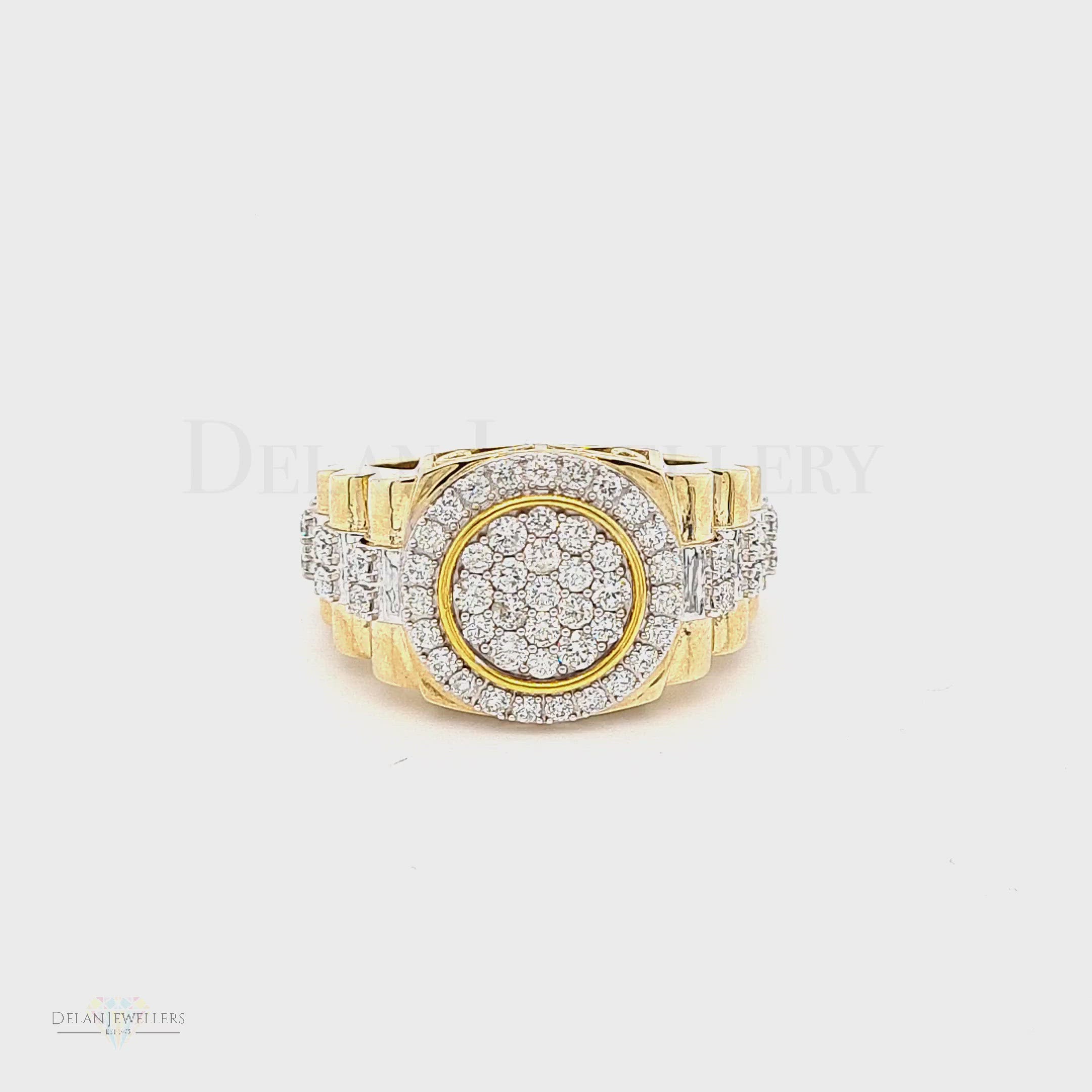 Diamond Presidential Gents Ring - 1.50ct Diamonds