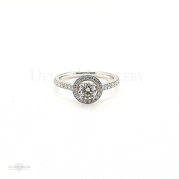 Platinum Diamond Engagement Ring - 0.78ct