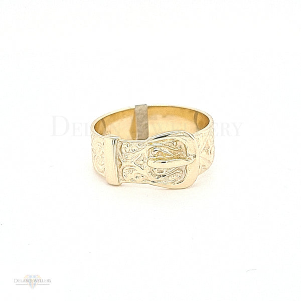 9ct Gold Buckle Ring
