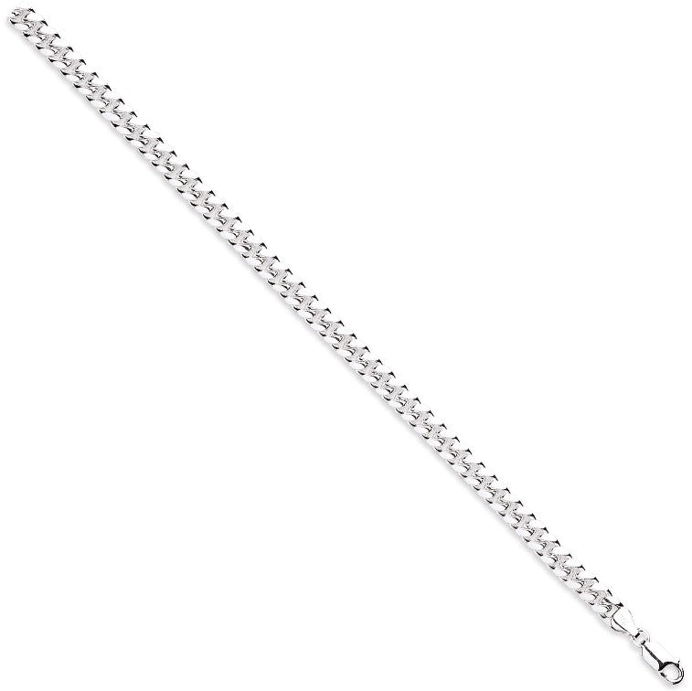 Silver Dome 6.5mm Cuban Link Chain