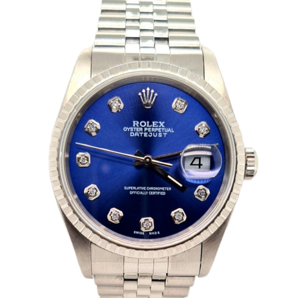 Pre-owned Rolex Datejust 16220 1991