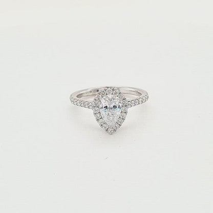 Diamond Pear Shaped Engagement Ring