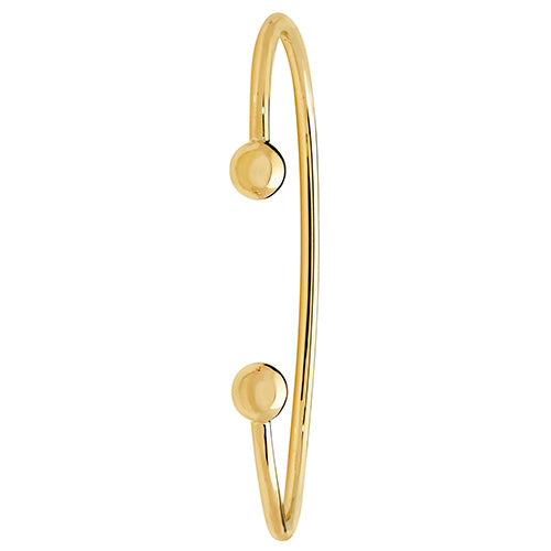 9Ct Gold Solid Men's Torc Bangle - BN118