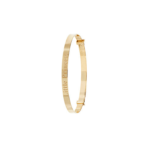 9Ct Gold Babies' Engraved Expandable Bangle - BN130/6