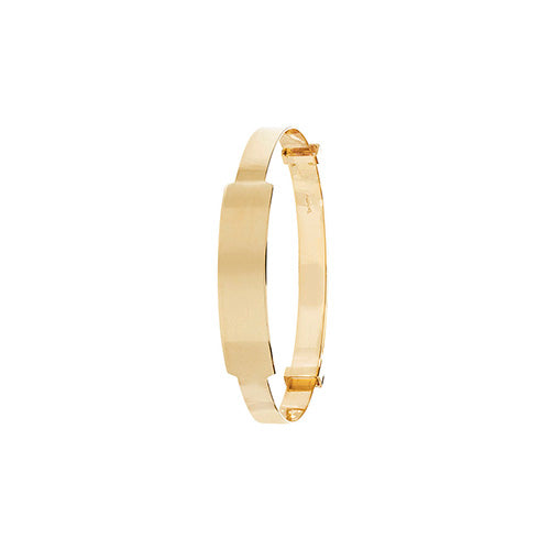 9Ct Gold Babies' Diamond Cut Expandable Id Bangle - BN132ID/9