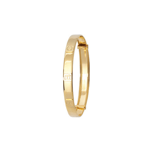 9Ct Gold Babies' Expandable Abc Bangle - BN360