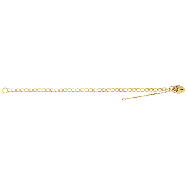 9ct Gold Heart Charm Bracelet - BR102