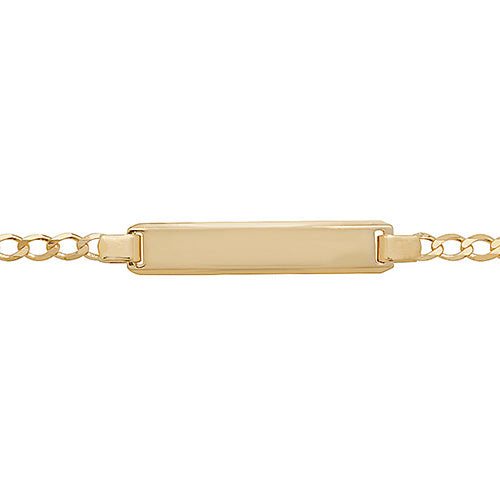 9ct Gold Babies' Rectangular Id Plate Bracelet - BR126