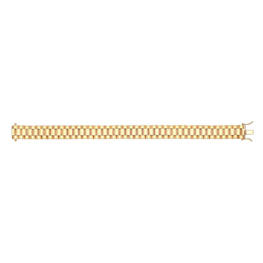 9ct Gold Gents' Watch Strap Braclet - BR262