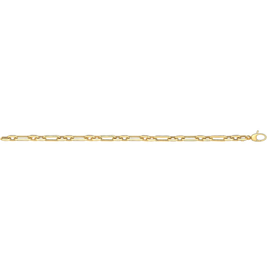 9Ct Gold Oval Linked Fancy Bracelet - BR564