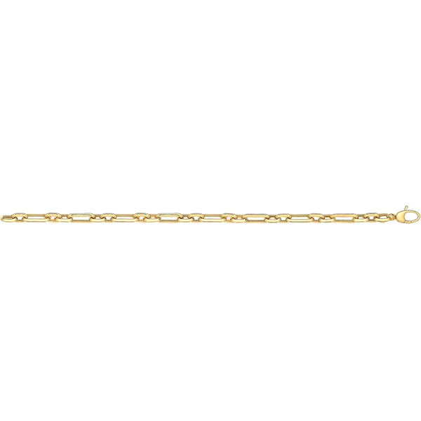 9Ct Gold Oval Linked Fancy Bracelet - BR564