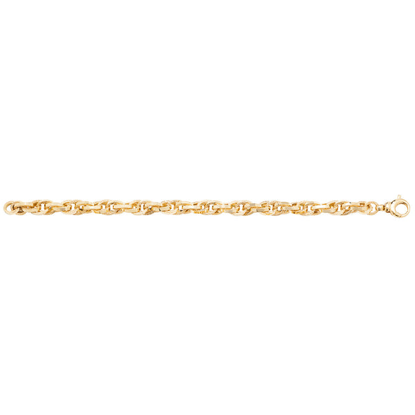 9Ct Gold Entwined Link Fancy Bracelet - BR570
