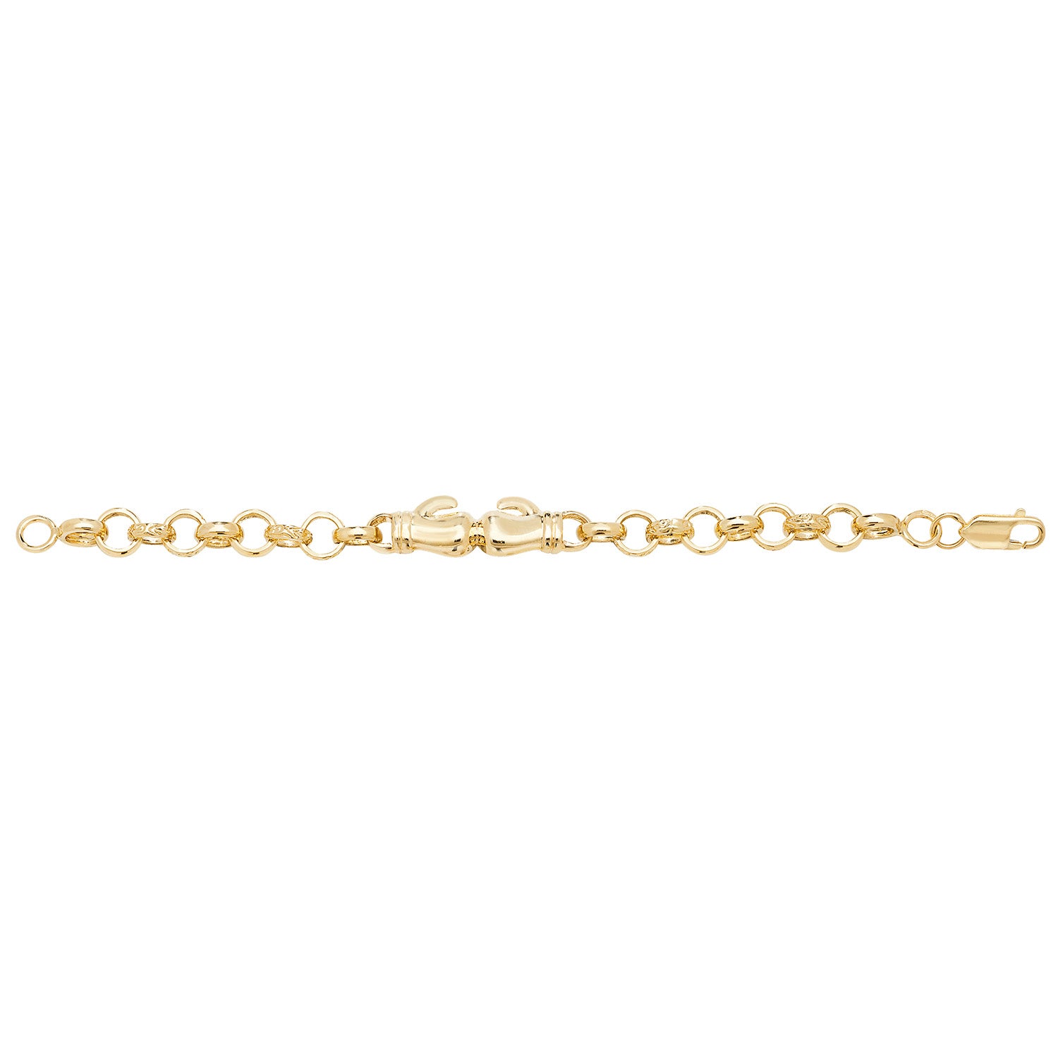 9ct Gold Babies' Double Boxing Glove Bracelet - BR611