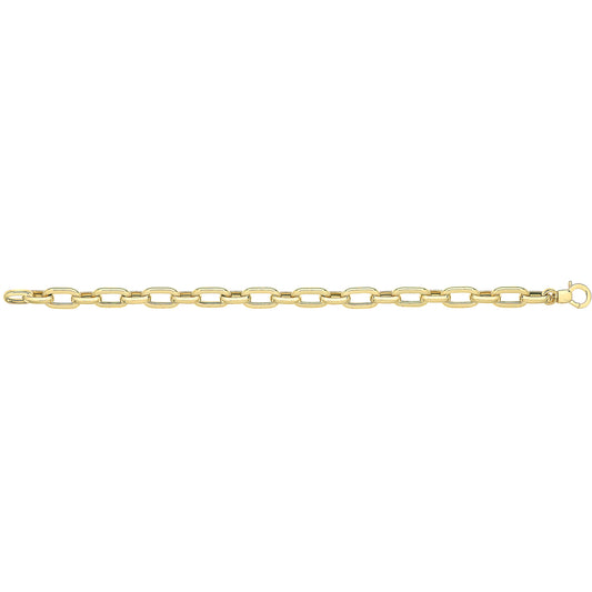 9Ct Gold Cushion Shape Linked Bacelet - BR617