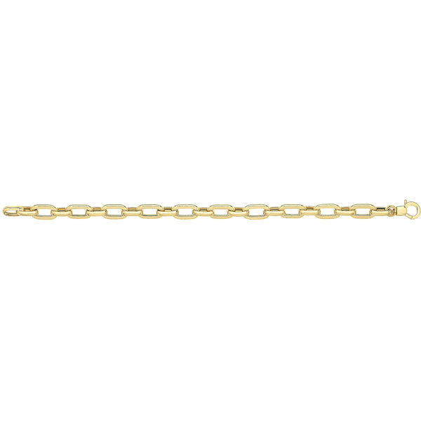 9Ct Gold Cushion Shape Linked Bacelet - BR617