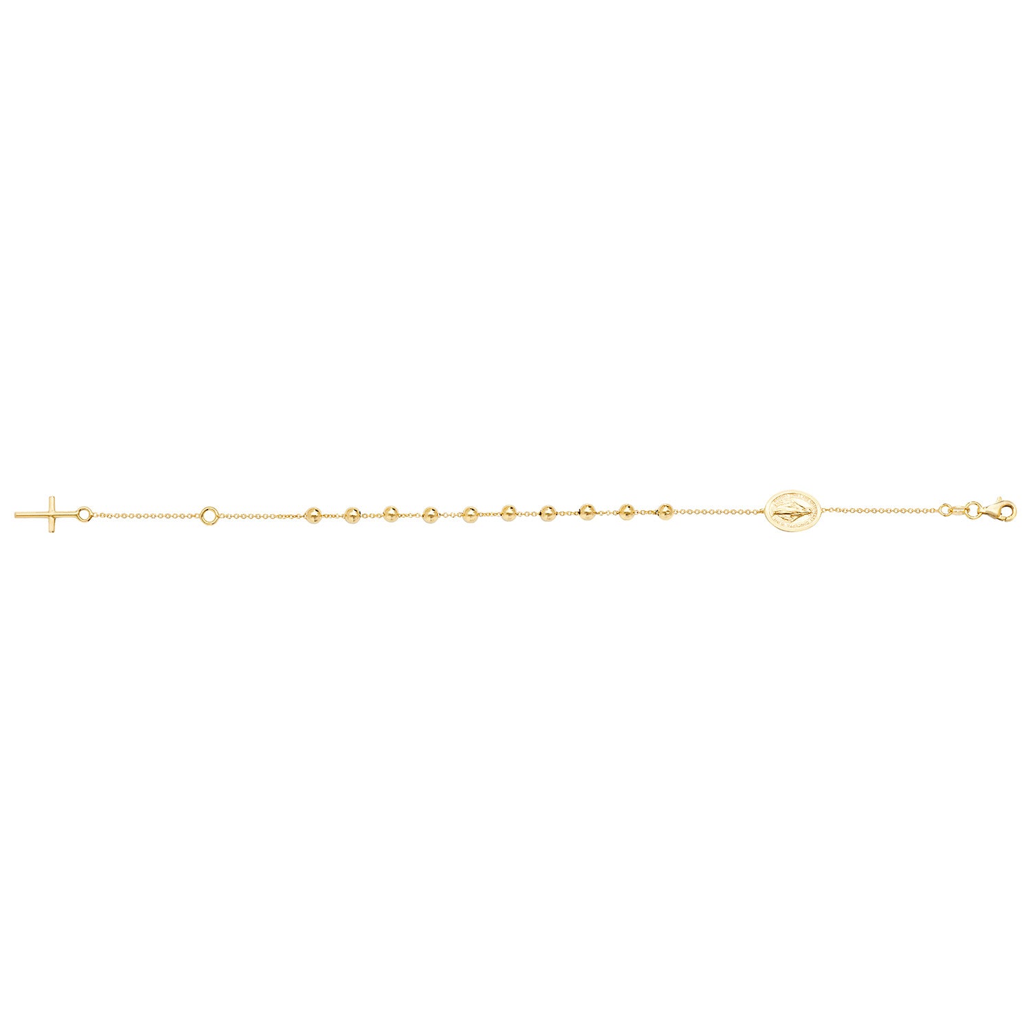 9Ct Gold Rosary Bracelet - BR619