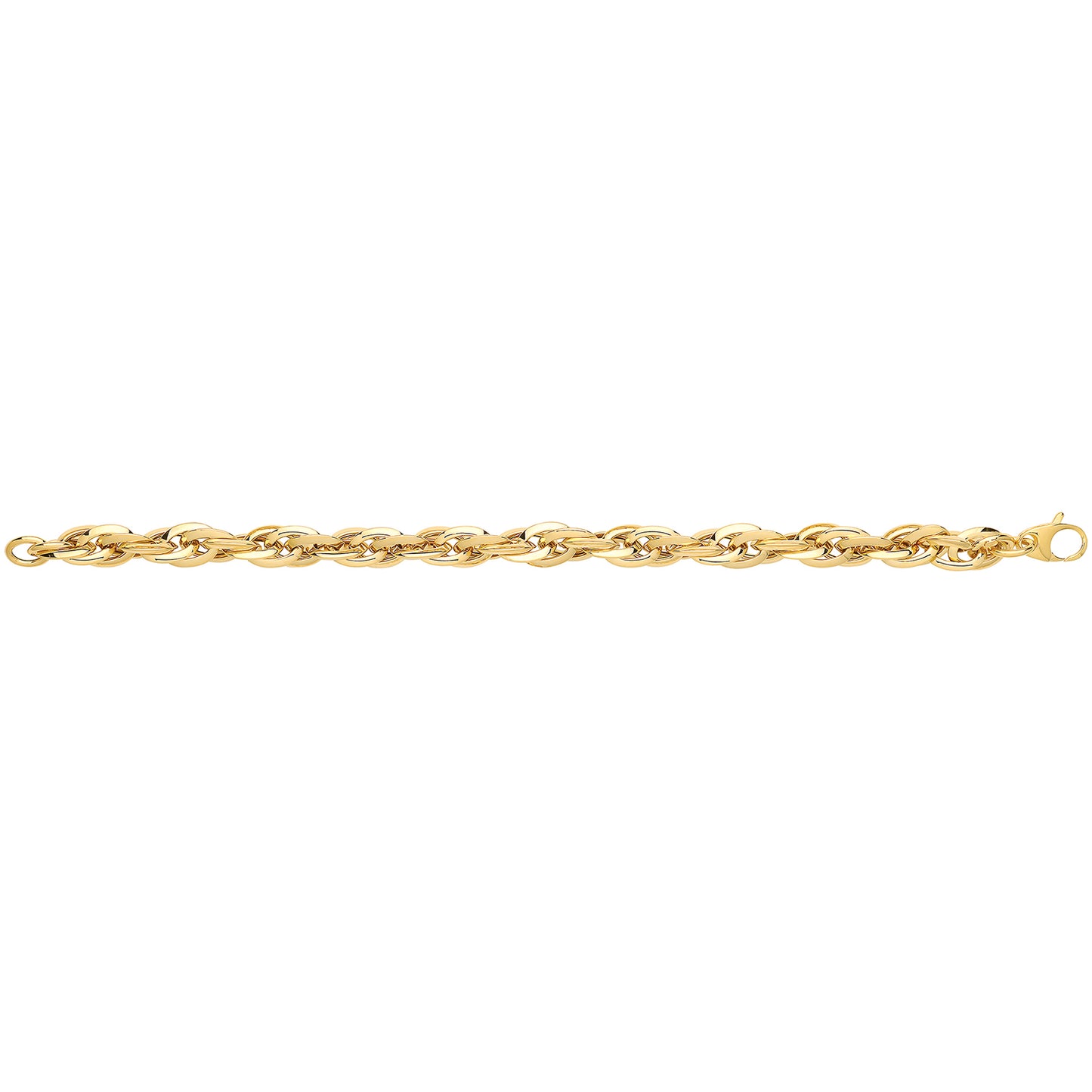 9Ct Gold Entwined Fancy Bracelet - BR623