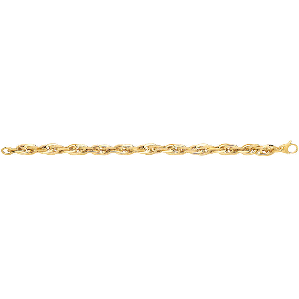 9Ct Gold Entwined Fancy Bracelet - BR623