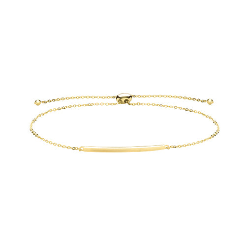 9Ct Gold Bar Pull Style Bracelet - BR637